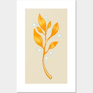 Gold branch Posters and Art